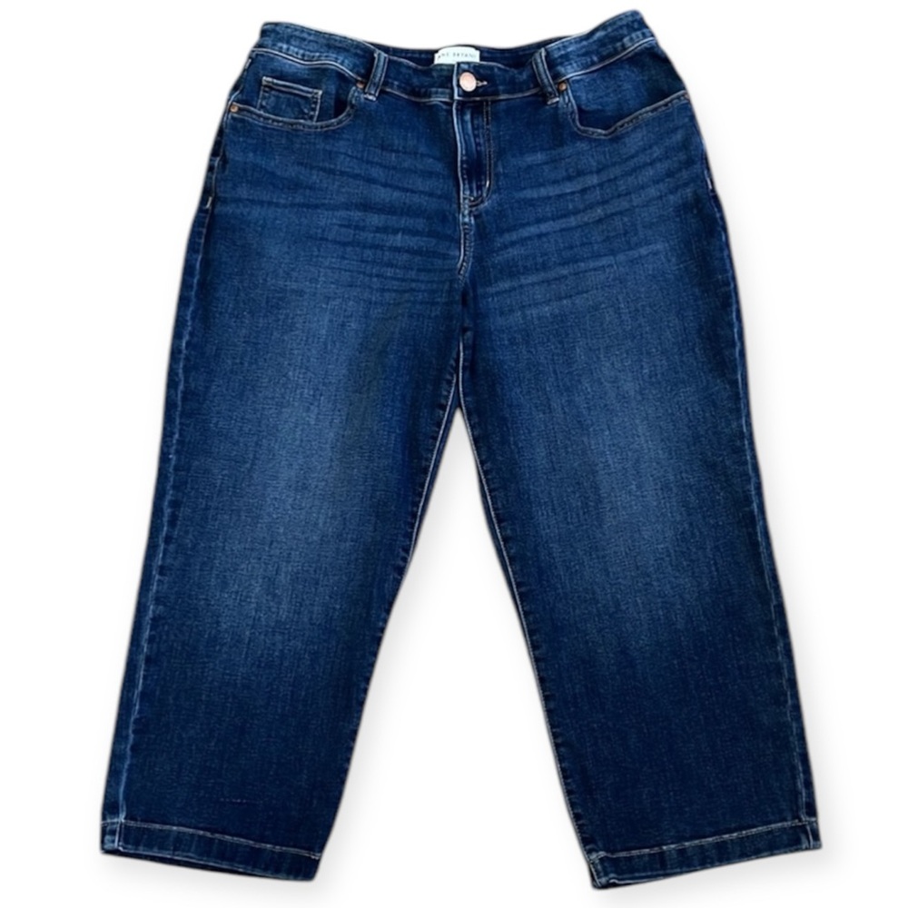 Lane Bryant womens mid rise straight ankle jeans Size 14 Petite
